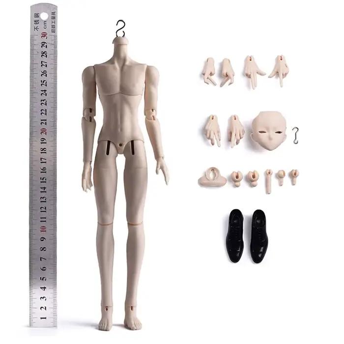 Corps de poupée BJD masculin 1/6, 30 cm, corps de remplacement pour figurine d'action masculine, couleur crème, accessoires pour poupée homme, compatible avec les têtes GSC