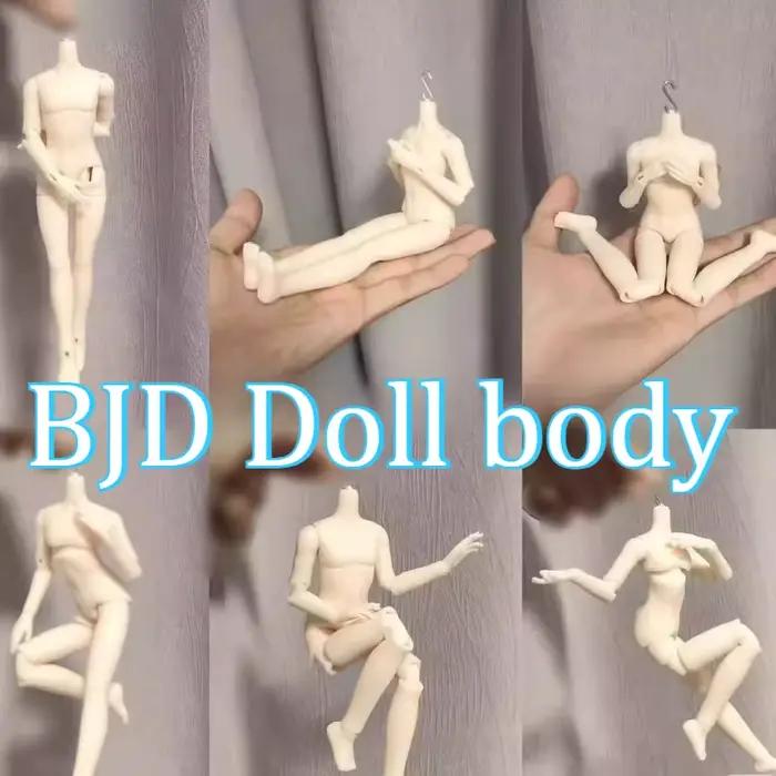 Corps masculin BJD légèrement musclé/16 cm, compatible avec GSC/DIY, articulations mobiles, poupée flexible permettant de réaliser diverses poses.