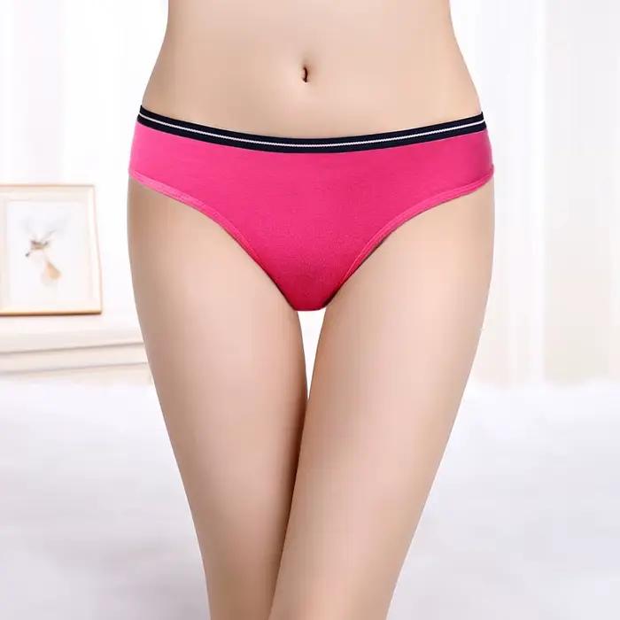 Culotte Sexy en Coton pour Femme, Sous-Vêtement Solide, Lingerie Intime, 10 Pièces/Ensemble