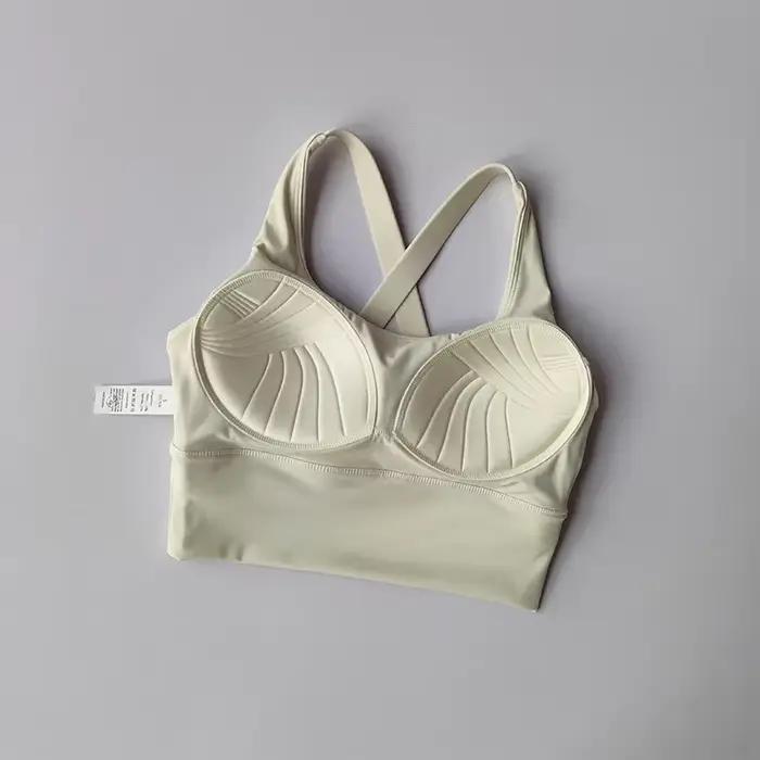 Soutien-gorge de sport tout-en-un, Collection de seins, haute intensité, professionnel, résistant aux chocs, pour course à pied, Yoga, Fitness, tissu d'été