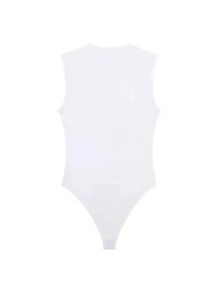 Body slim pour femmes, mode Sexy, col carré, sans manches, bouton-pression, combishort féminin, Mujer