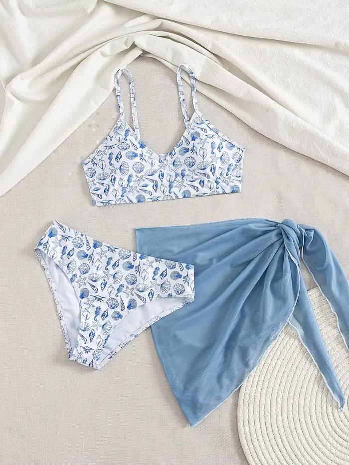 Bikini ensemble pour filles jeunes style mignon polyester maillots de bain plage été jouets enfants occasions spéciales