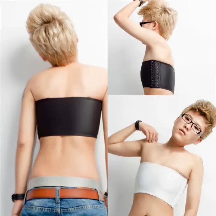 Tomboy-Soutien-Gorge Intime Crop Les Lesbiennes, Slim Chest, Breast Binder, Précieux Top Undershirt, Boob Tube Top, BanRib Strapless
