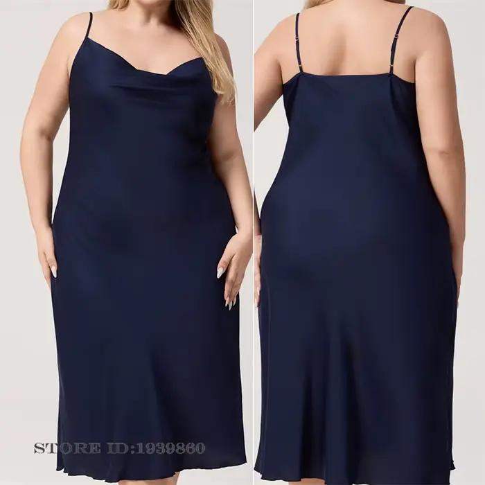Chemise de nuit sexy en polyester pour femmes, grande taille, élégante et confortable pour toutes les occasions ```