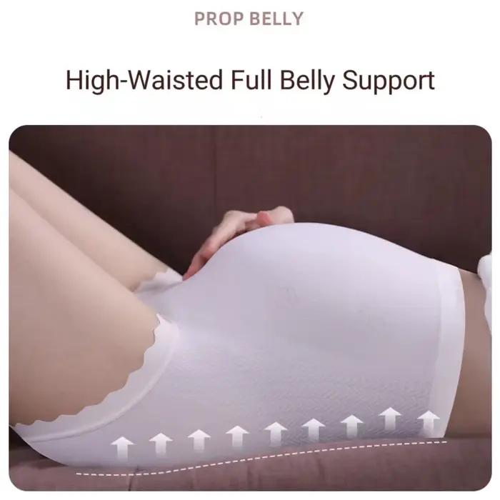 Culotte de maternité grande taille pour femmes, en coton antibactérien, culotte spéciale de grossesse, sans marquage, short taille haute respirant