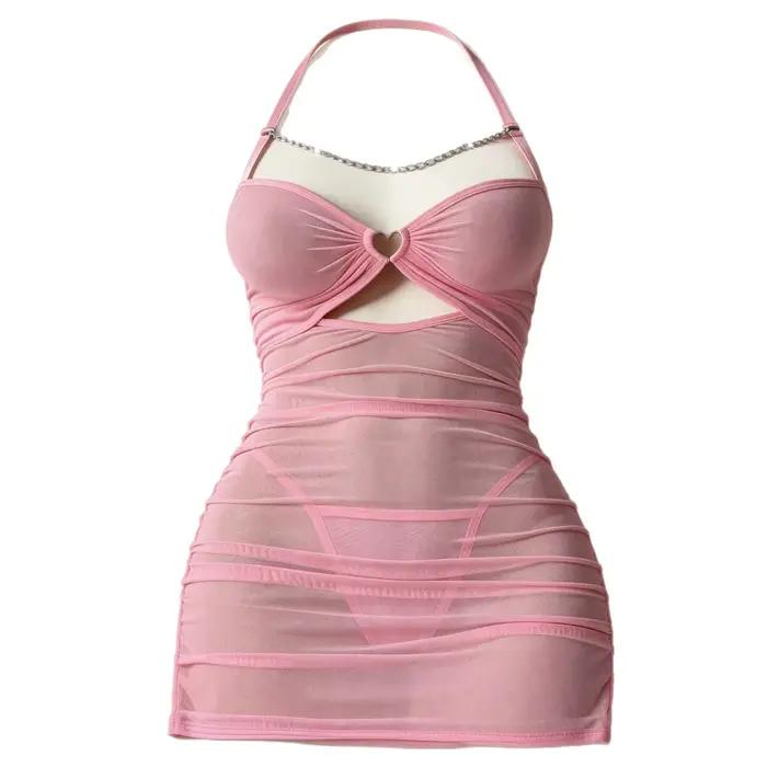 Nouvelle lingerie sexy pour femme, pyjama érotique, lingerie en dentelle, vêtements érotiques, babydoll, robe transparente érotique, lingerie sexy, robe sexy