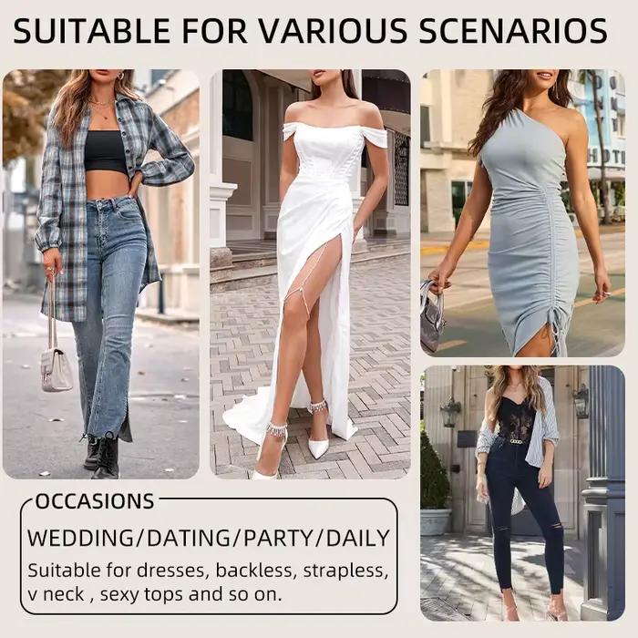 Soutien-gorge collant Push Up adhésif dos nu sans bretelles pour femmes, couvre-mamelon en Silicone réutilisables pour fête de mariage, autocollants