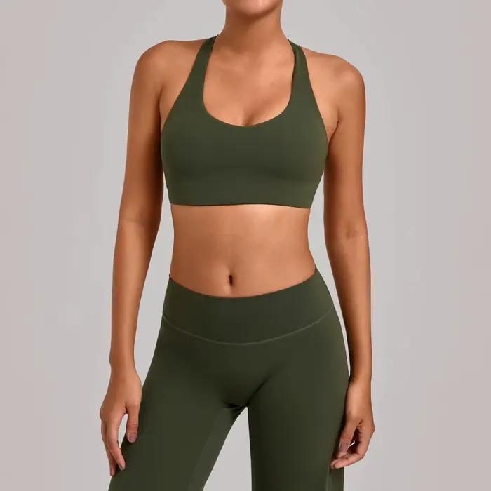 Collection de soutiens-gorge de sport pour femme, soutien-gorge de yoga et de fitness, soutien-gorge de course professionnel anti-choc haute intensité pour l'été