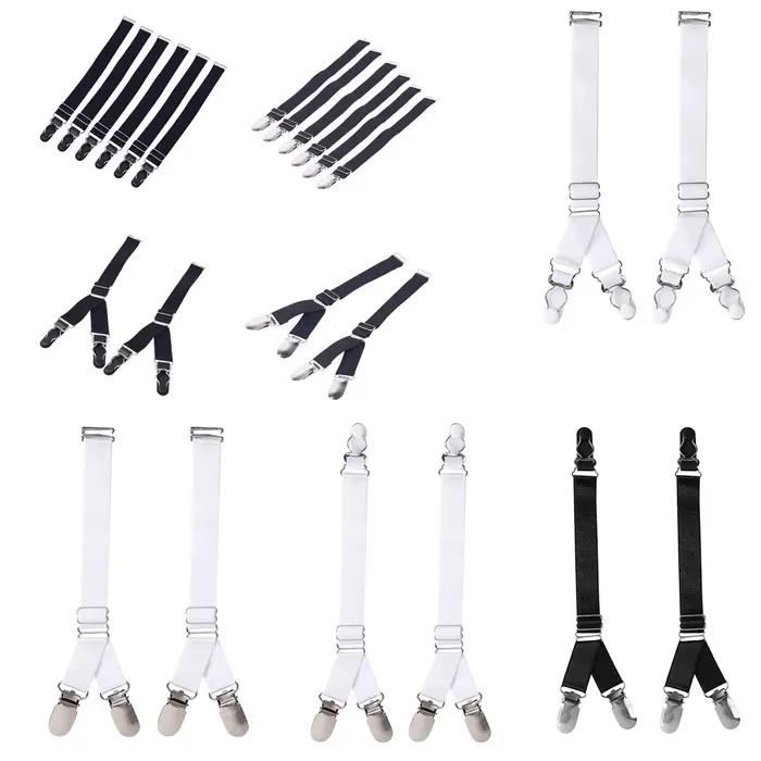 Clips de bretelles pour bas, support de Corset de remplacement, sangles de porte-jarretelles élastiques, Style Y/I, porte-chemise unisexe, attache de chaussettes