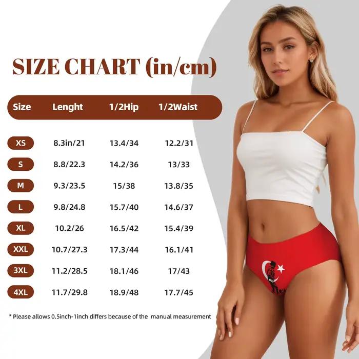Culottes turques pour femmes, sous-vêtements extensibles avec drapeau turc, Mustafa Kemal Ataturk