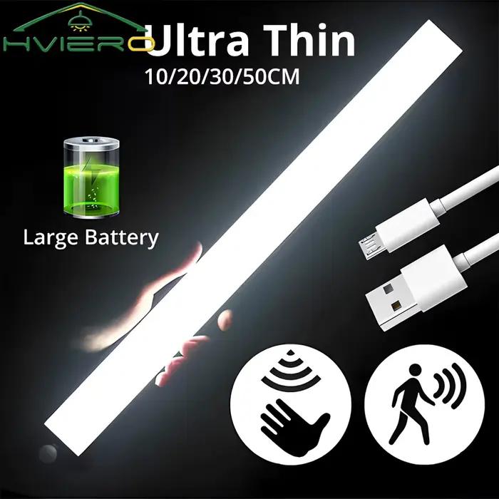 Veilleuses LED sans fil avec détecteur de mouvement, lampe aste par USB, ampoule magnétique pour armoire, chambre, Cisco, cuisine, allée, détecteur de tube