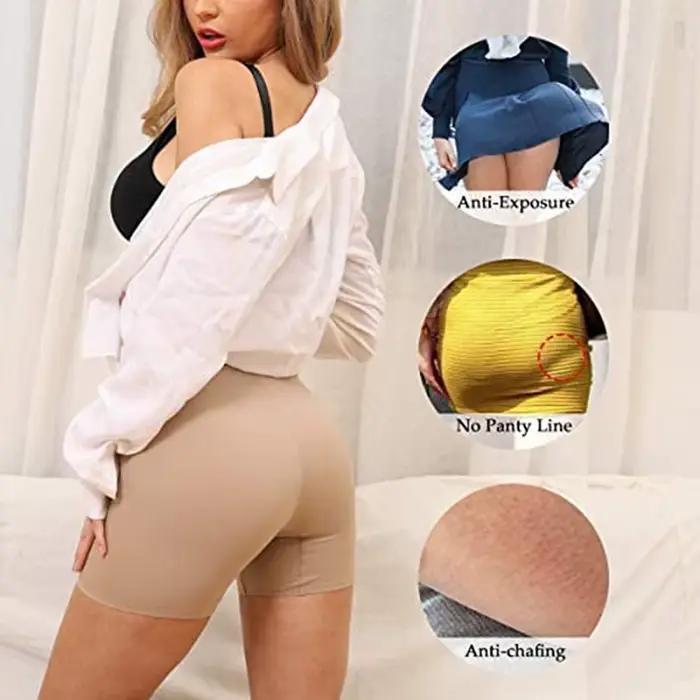Short à bretelles sans couture pour femmes, culotte amincissante, cuisses, taille haute, contrôle du ventre, modelant le corps, sous-vêtements nus, été