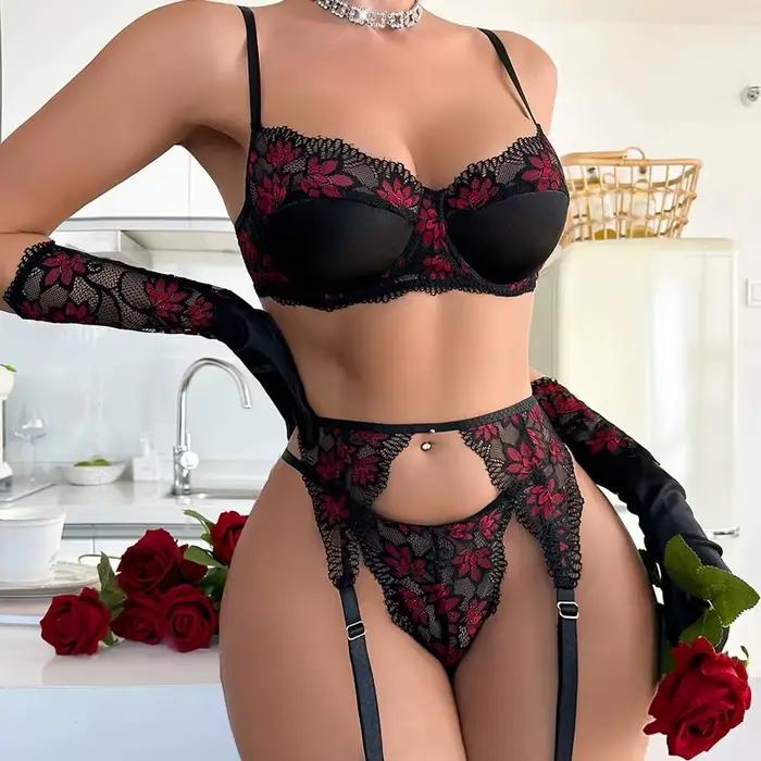 Tornova Lingeries Femmes Lingerie Sexy Promotion Ensemble de sous-vêtements féminins pour femmes Ensembles de soutien-gorge et de culottes Transparent Lingirie Femme