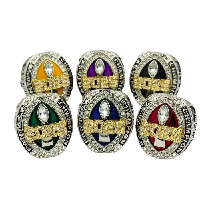 Bague commémorative du championnat de football fantastique 2025, un cadeau à la mode pour les fans, cadeau de bijoux pour hommes
