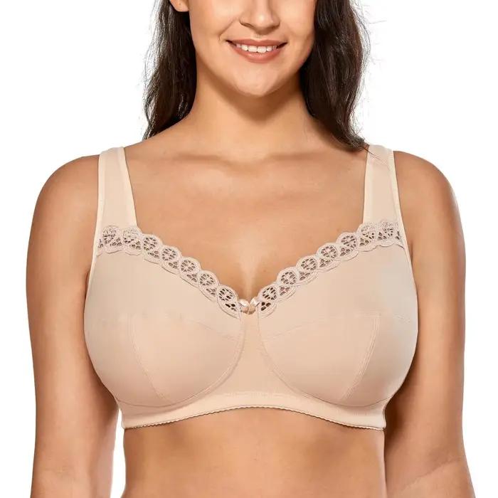 Soutien-gorge Grande Taille Delimira pour Femme – Lingerie Quotidienne DELIMIRA Noir Blanc – Collection Été 2026