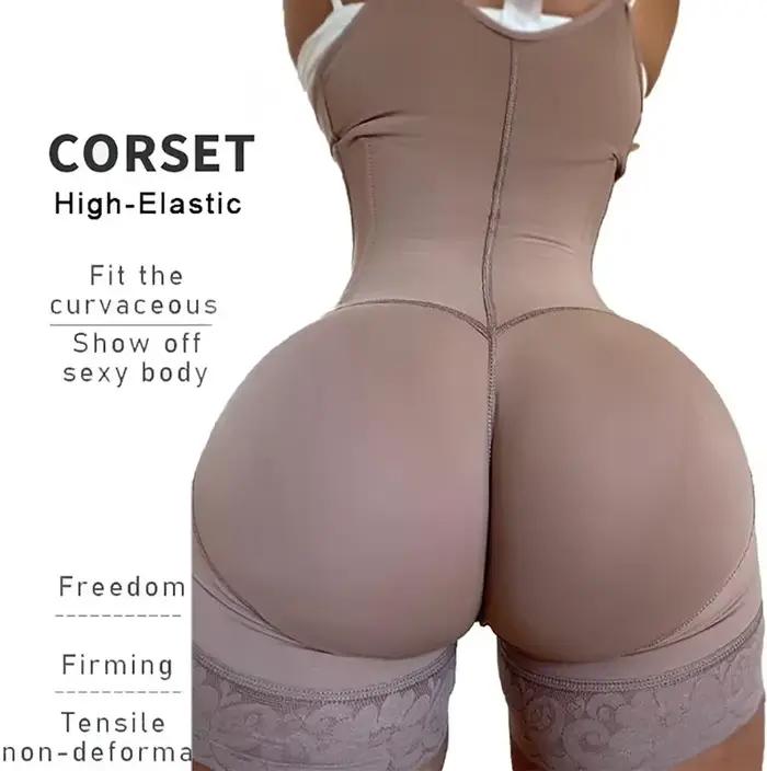 AfruliA corps complet Shaper Fajas Colombianas ceinture haute Compression Shapewear minceur gaine ventre contrôle culotte taille formateur