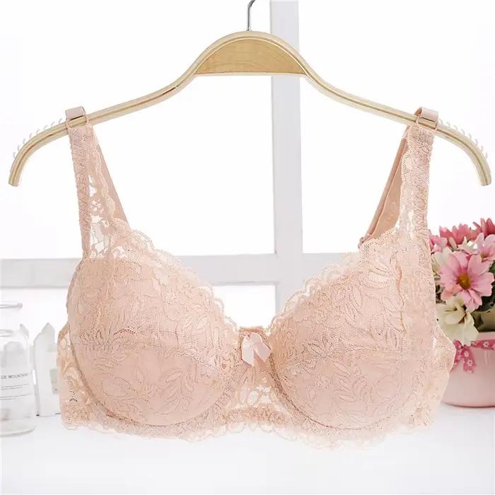 Soutien-gorge en dentelle pour femmes, grande taille 32 34 36 38 40 B C, brassière sexy, haut court, lingerie intime, t-shirt, robe, été