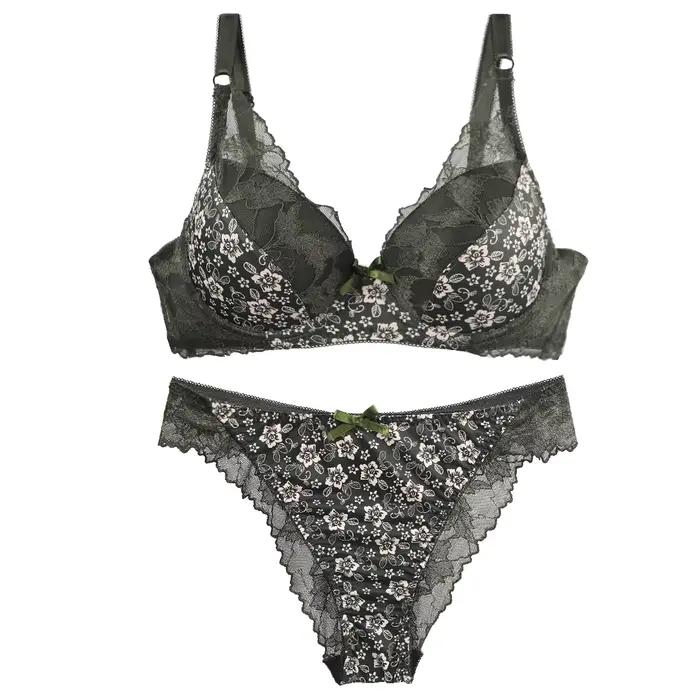 2024 nouveau 34/75 36/80 38/85 40/90 42/95 44/100 BCDE ensemble de soutiens-gorge blanc bordeaux Beige noir vert bleu Push Up sous-vêtements pour femmes