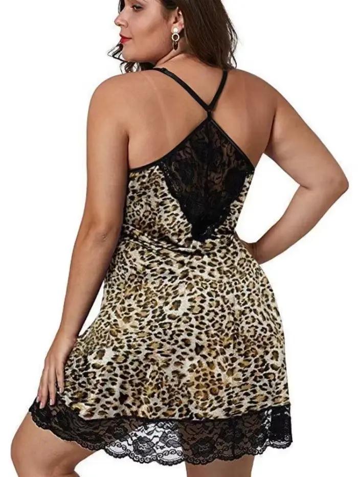 8XL grande taille Lingerie femmes dentelle voir à travers Teddy nuisette col en V sans manches chemise de nuit grande taille vêtements de nuit érotiques pyjamas