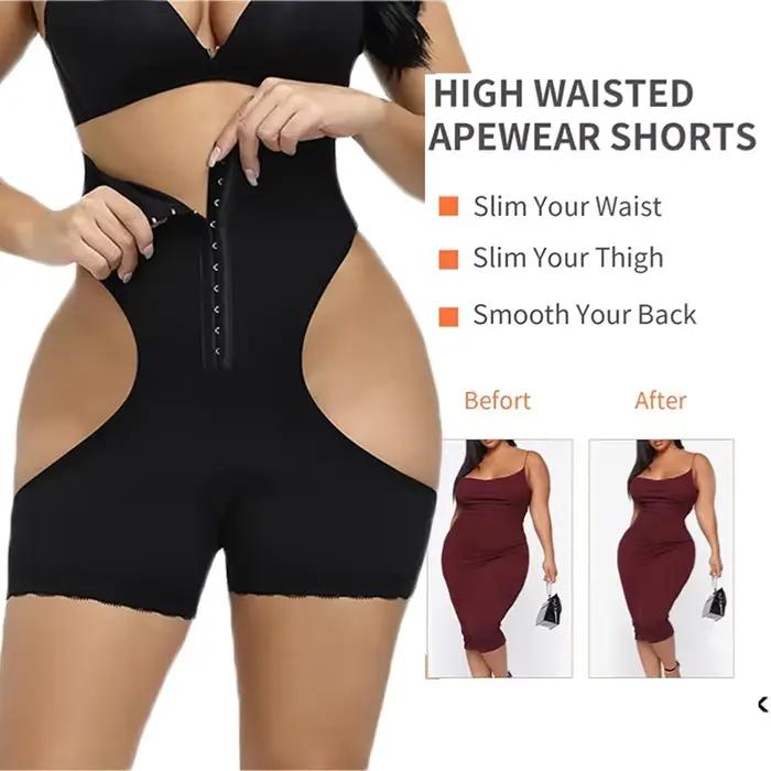 Bout à bout Shaper culotte évider ventre contrôle crochet sous-vêtements butin rehausseur Push Up Shapewear