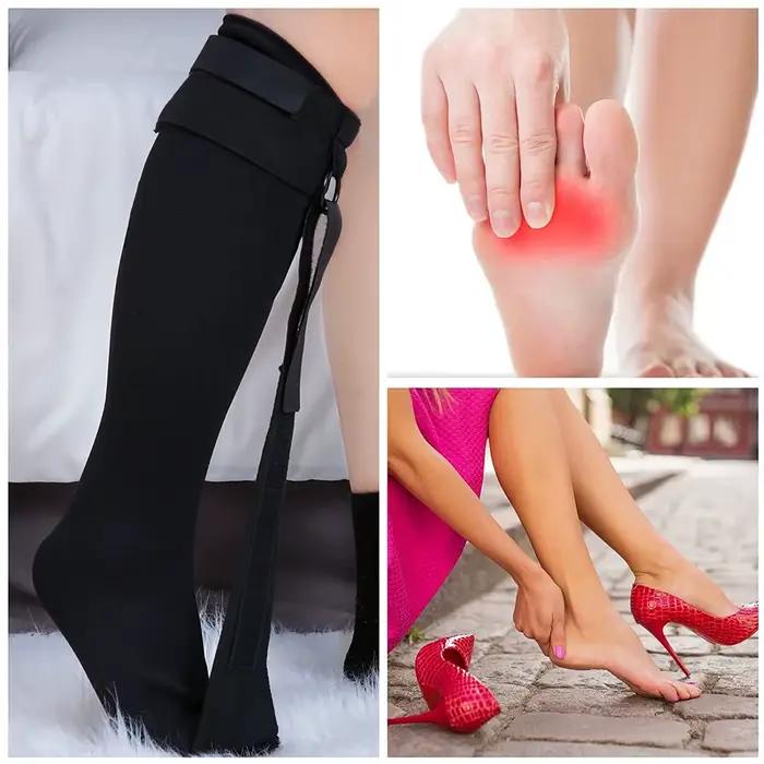 TIKE – bas de nuit pour fasciite plantaire, attelle de pied souple pour dormir, tendinite d'achille, soulagement de la douleur au talon