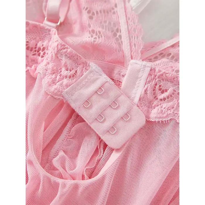 Costume à bretelles d'été, chemise de nuit Ultra-fine, ensemble string en dentelle, pyjama Sexy pour femmes, Lingerie, robe de nuit chaude, vêtements de nuit confortables