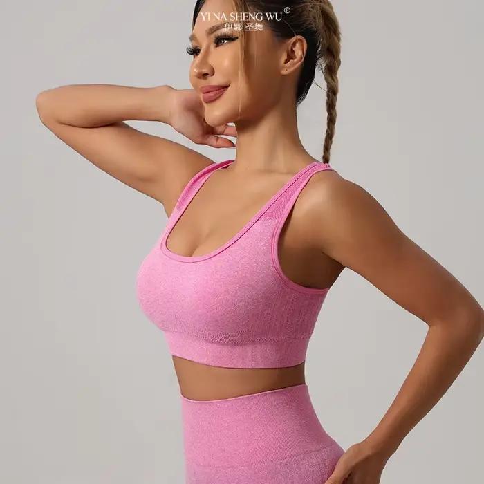 Soutien-gorge rembourré Push Up sans fil pour femme, sous-vêtements rembourrés, haut d'entraînement, chemise de sport, yoga, course à pied, fitness, nouveau
