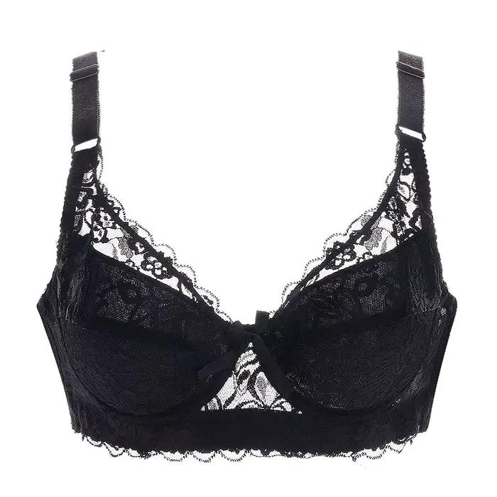 Hot Full Cup sous-vêtements fins petit soutien-gorge grande taille sans fil réglable dentelle femmes soutien-gorge cache-sein B C D tasse grande taille soutiens-gorge en dentelle