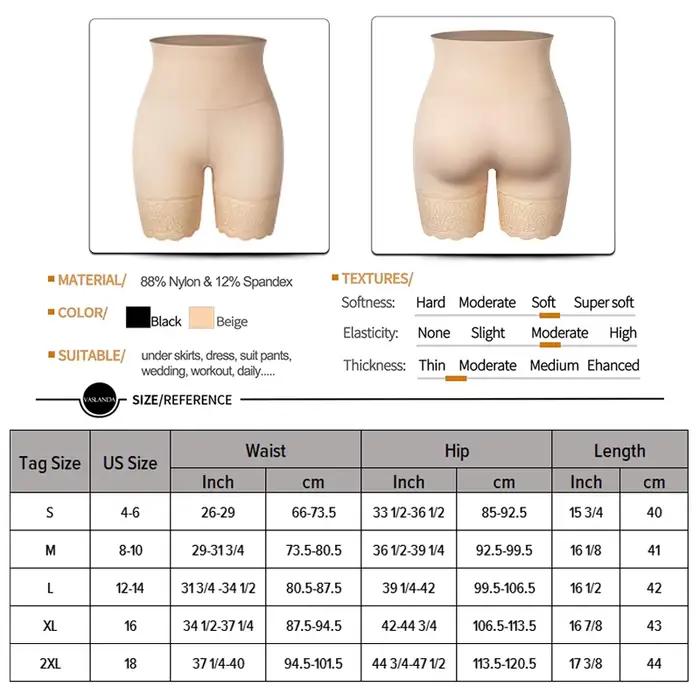 Taille haute ventre contrôle culotte dentelle Slip Shorts pour sous les robes femmes Anti frottement sous-vêtements Boyshorts minceur Shapewear