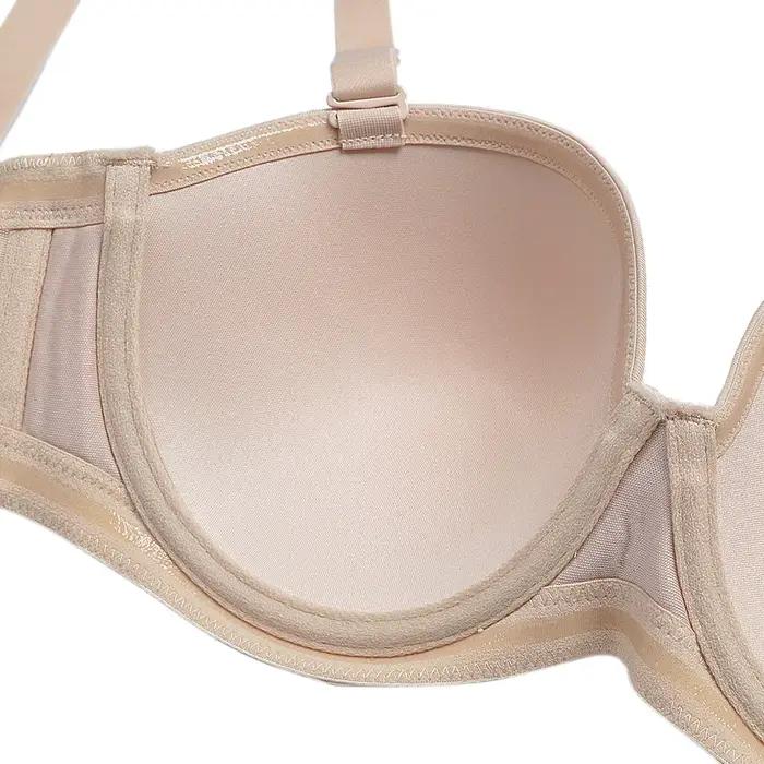 YANDW nová pevná podprsenka Simple s kosticemi pro ženy Sexy každodenní velké velikosti Multiway Bralette 32 34 36 38 40 42 44 B C D E F G H