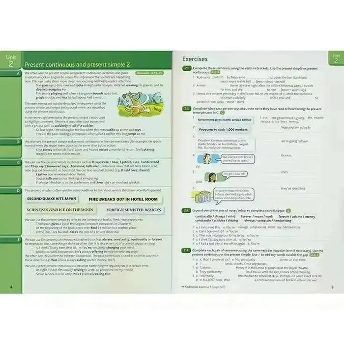 Trois livres professionnels sur la grammaire anglaise de base avancée pour les élèves du collège en préparation à l'anglais