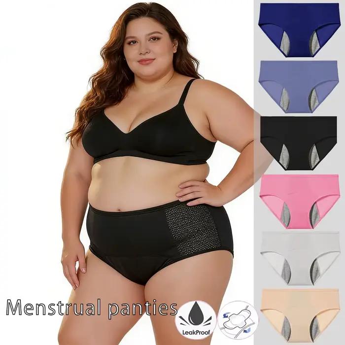 Culottes menstruelles pour femmes, sous-vêtements de période menstruelle grande taille, slips physiologiques imperméables pour filles + cadeau, 2-3-5 pièces