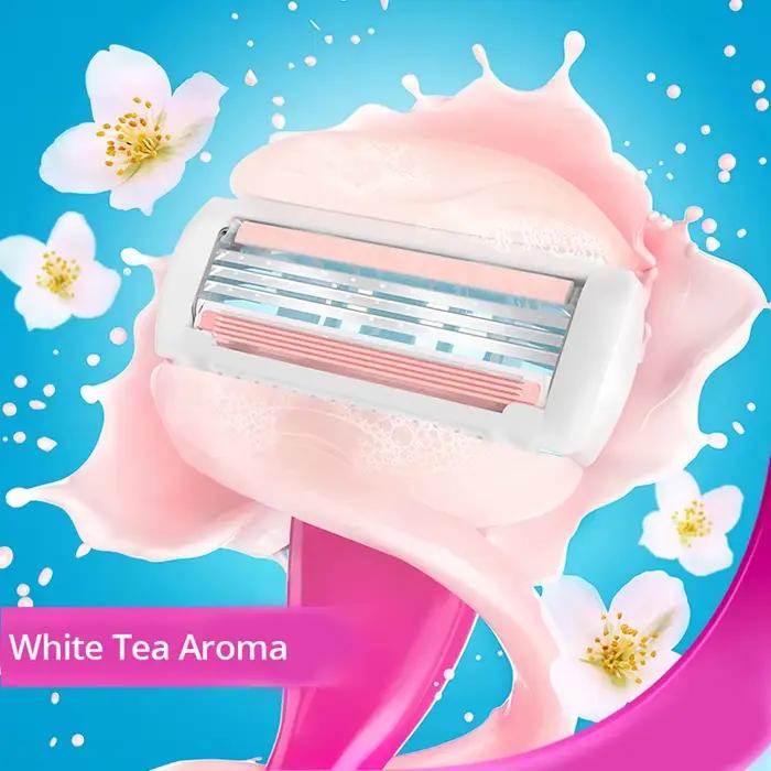 Gillette Venus lame de rasoir 3 couches têtes de lame de rasoir remplacement barre de savon Spa intégrée pour le rasage du corps des femmes