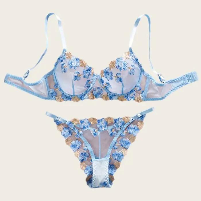 Lingerie Audacieuse pour Femmes, Sous-vêtements Sexy et Élégants, Ensembles de Soutien-gorge Magnifiques, Lingerie en Dentelle Douce, Sous-vêtements Féminins Ultra Fins