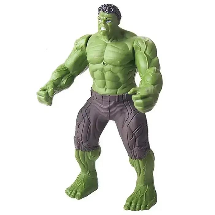 17 Cm enfants jouets Marvel figurines d'anime Spiderman Hulk figurine Iron Man dessin animé enfants jouet cadeau de noël lueur poupée loisirs