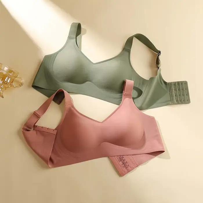 Soutien-gorge sans couture Jelly Support pour gros seins, coupe ajustée, Push-up Anti-affaissement, sous-vêtements sans fil, soutien-gorge de sport, respirant