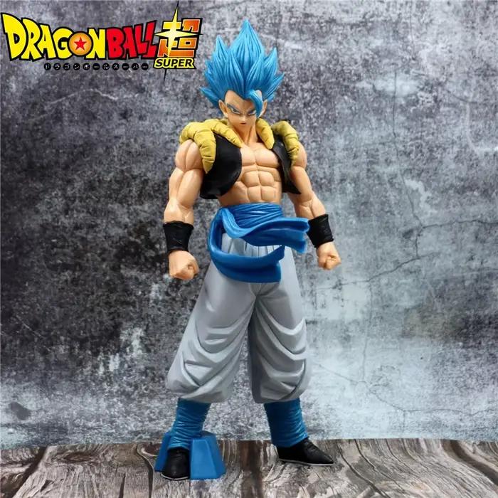 31CM Dragon Ball Z Super Saiyan bleu Gogeta Figure jouets Anime DBZ PVC Figurines Collection modèle bureau décoration cadeaux enfants