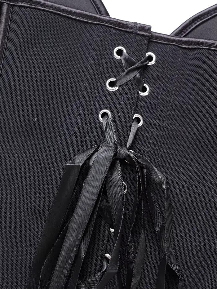 Corset mat sans bretelles, haut cintré vintage pour femme avec décolleté cœur