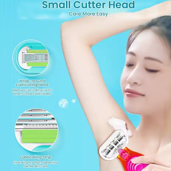 Gillette Venus lame de rasoir 3 couches têtes de lame de rasoir remplacement barre de savon Spa intégrée pour le rasage du corps des femmes