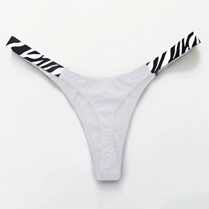 Femmes Sexy coton culotte brésilienne femmes Sexy string culotte couleur unie confortable taille basse femme doux intimes Lingerie