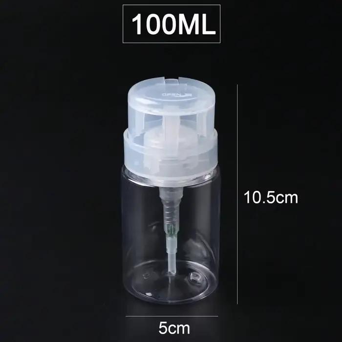 Bouteilles rechargeables de stockage d'ongles de 100 ml, distributeur de pompe à liquide vide, dissolvant de vernis à ongles, nettoyant, outils de manucure et de maquillage