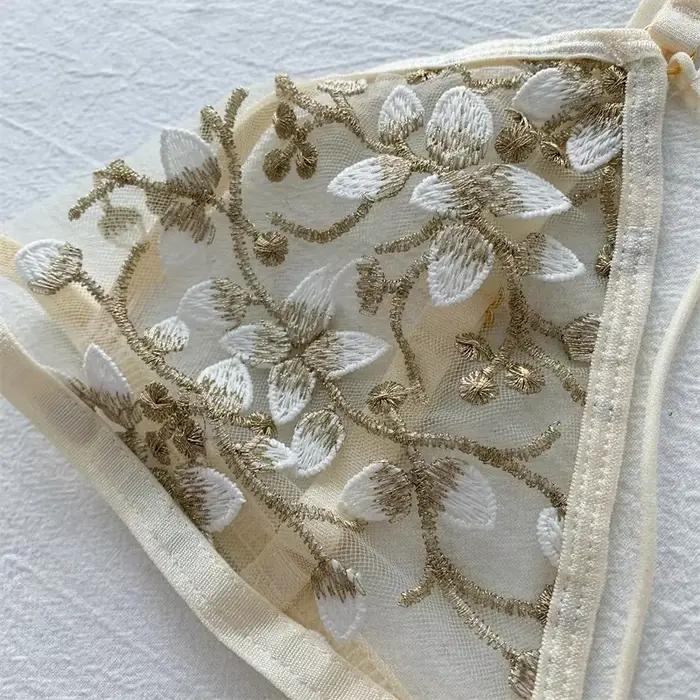 Femmes dentelle soutien-gorge ensembles sous-vêtements sans couture dos nu gilet Sexy Bralette Lingerie ultra-mince soutien-gorge et bref ensembles femme livraison directe