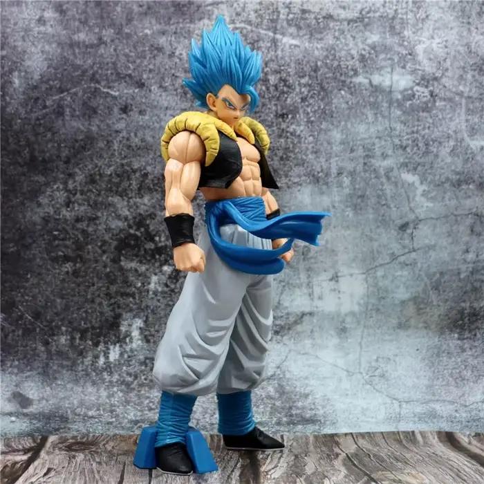 31CM Dragon Ball Z Super Saiyan bleu Gogeta Figure jouets Anime DBZ PVC Figurines Collection modèle bureau décoration cadeaux enfants