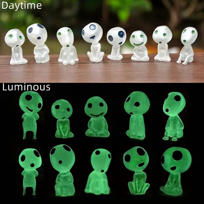 10 pièces d'elfes d'arbre qui brillent dans le noir |   Figurines fantômes lumineuses en résine pour jardin, Aquarium, maison de poupée, décorations extérieures d'Halloween
