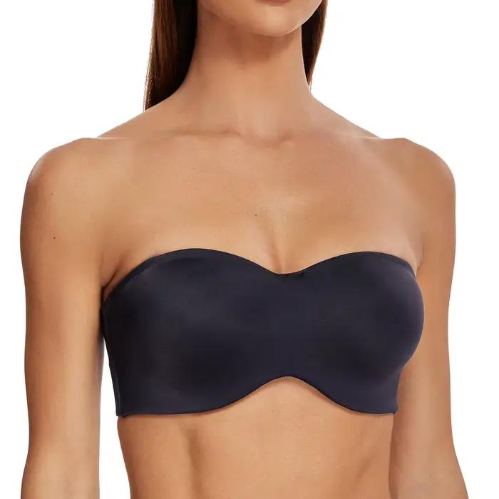 MELENECA – soutien-gorge multidirectionnel sans bretelles pour femmes, pour plus gros seins, à armatures, sans doublure, effet minimiseur sans couture