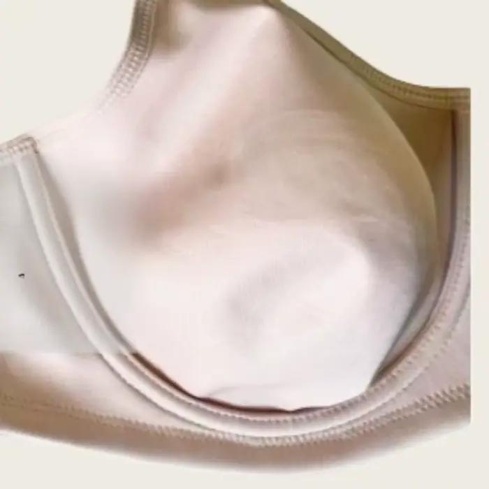 80EF-100CDEF Soutien-gorge sans coutures à armatures, bonnet complet, bretelles larges, effet lissant latéral, légèrement rembourré, confortable, minimaliste pour femme