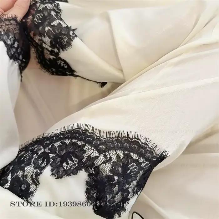Elegantní dámské pyžamo s dlouhým rukávem