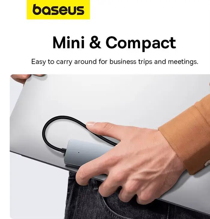 Bas192.- airies USB 3.0 4 ports ABS pour ordinateur portable, adaptateur multi-séparateur pour Xiaomi, Lenovo, Macbook, PC, accessoires informatiques