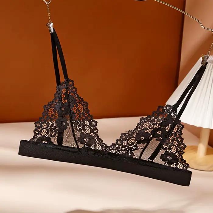 1/2 pièces Sexy soutien-gorge pour femme dentelle Ultra mince sous-vêtements femme soutiens-gorge transparents pour femmes dentelle Sexy Lingerie Bralette pour dames
