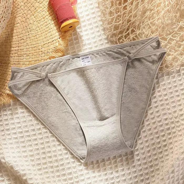 Culotte Japonaise en Coton pour Femme, Sous-Vêtement Sexy, Solide, Taille Basse, Sans Couture, Confortable, Nouvelle Collection